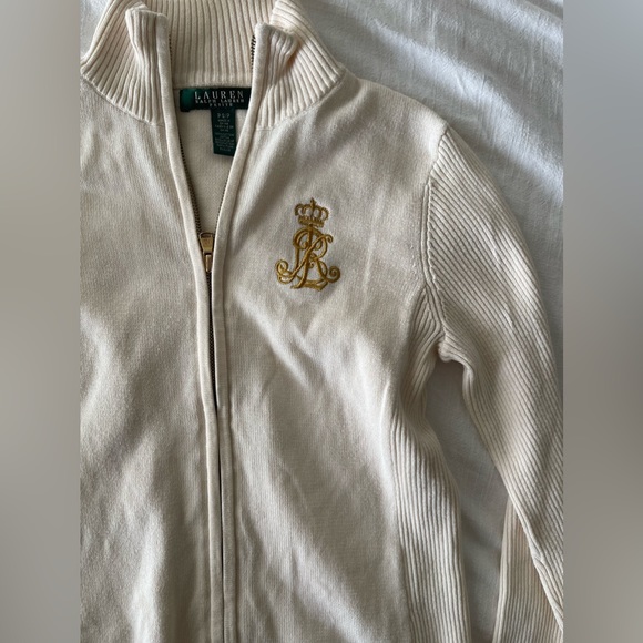 Ralph Lauren Crest Embroidered Sweater - Size Petite Small - Picture 6 of 6